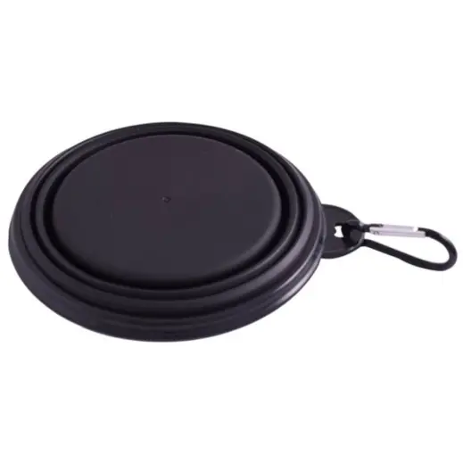 Portable Dog Bowl Black Back